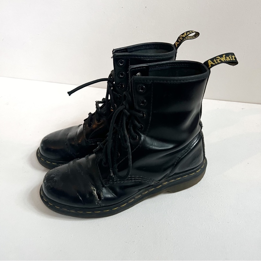 Dr Martens | Smooth Glossy Black Boots